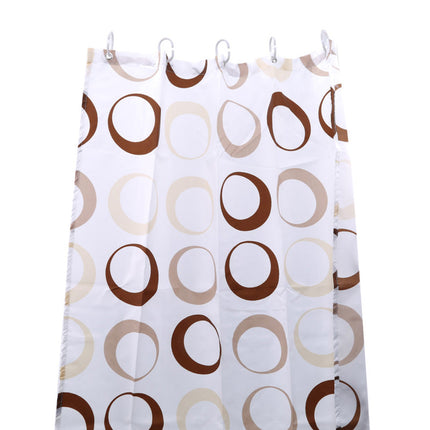 Sprchový závěs s kruhovým geometrickým vzorem