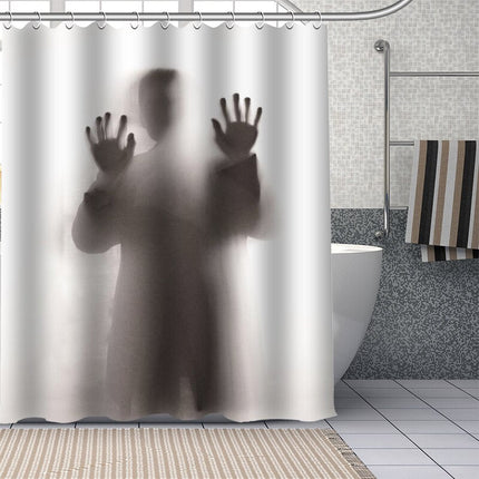 Sprchový závěs se siluetou muže