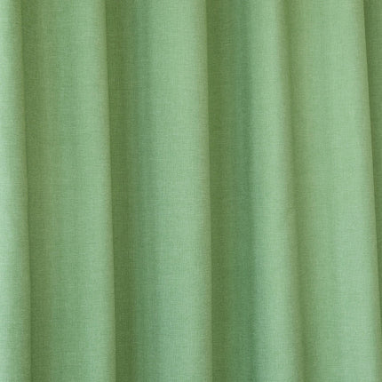 Jednobarevný khaki sprchový závěs z textilu