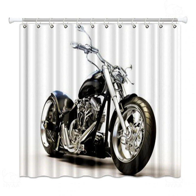 Sprchový závěs s motivem motorky