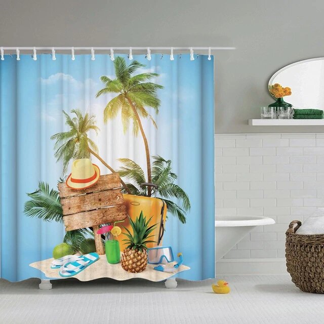Sprchový závěs s motivem dovolené