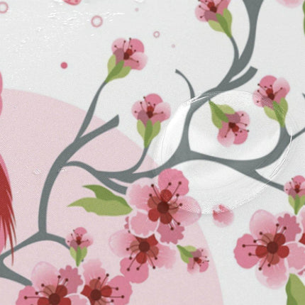 Sprchový závěs v asijském stylu květiny