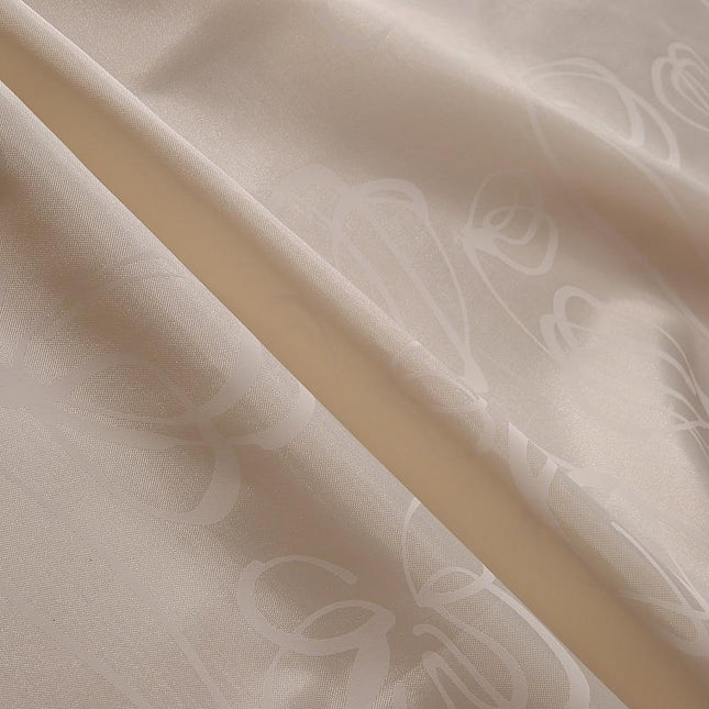 Světle béžový sprchový závěs s očky