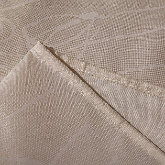 Světle béžový sprchový závěs s očky