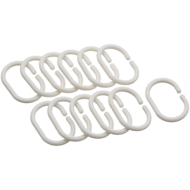 Béžovo-bílý pruhovaný sprchový závěs