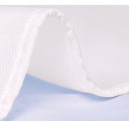 Bílý látkový sprchový závěs