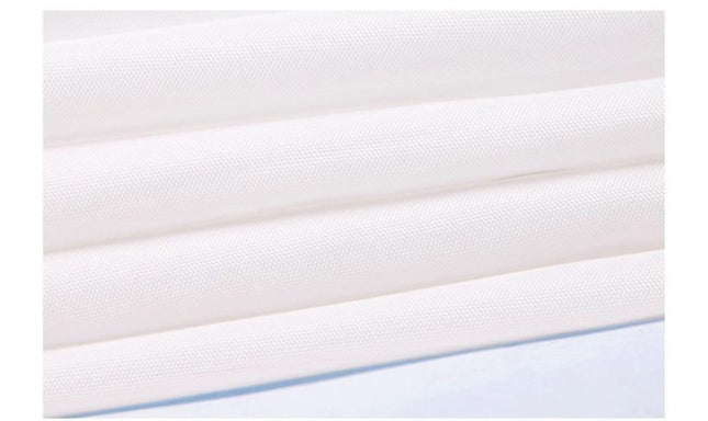 Bílý látkový sprchový závěs