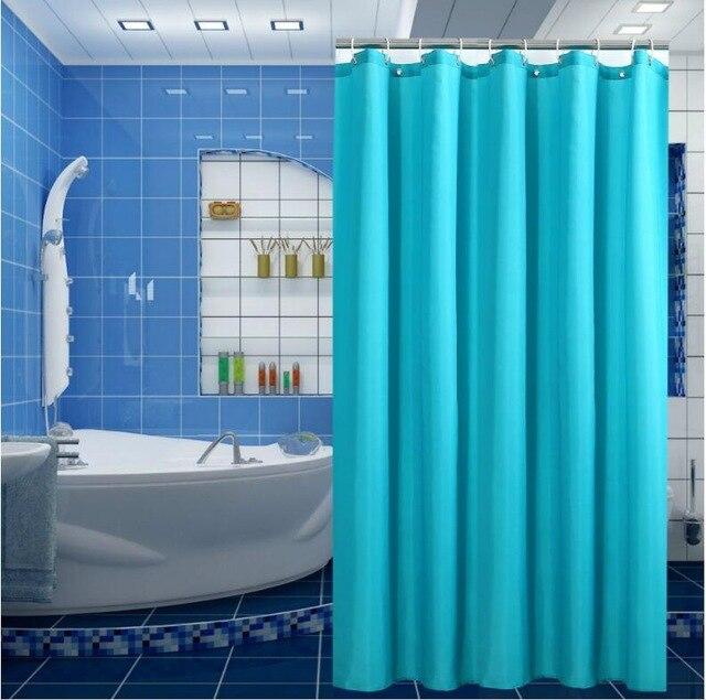 Tyrkysově modrý sprchový závěs