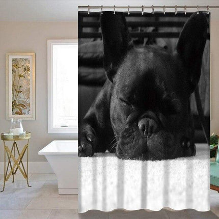 Závěs do sprchy francouzský buldoček