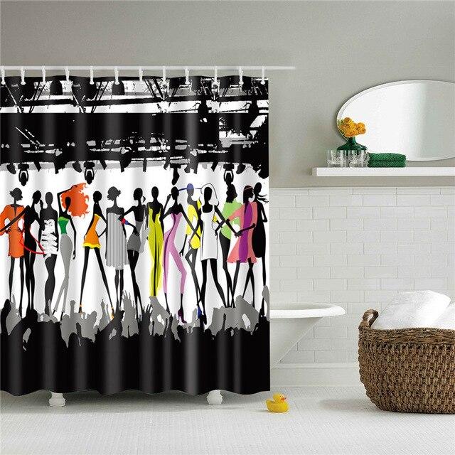 Sprchový závěs siluety tančících žen