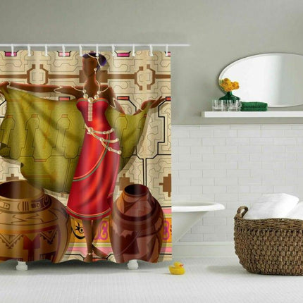 Sprchový závěs s africkým designem