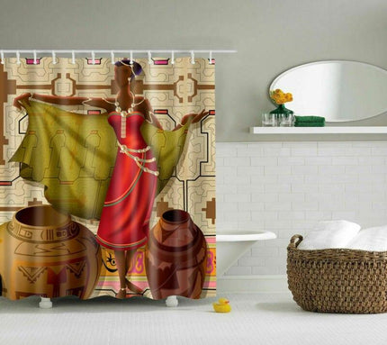 Sprchový závěs s africkým designem