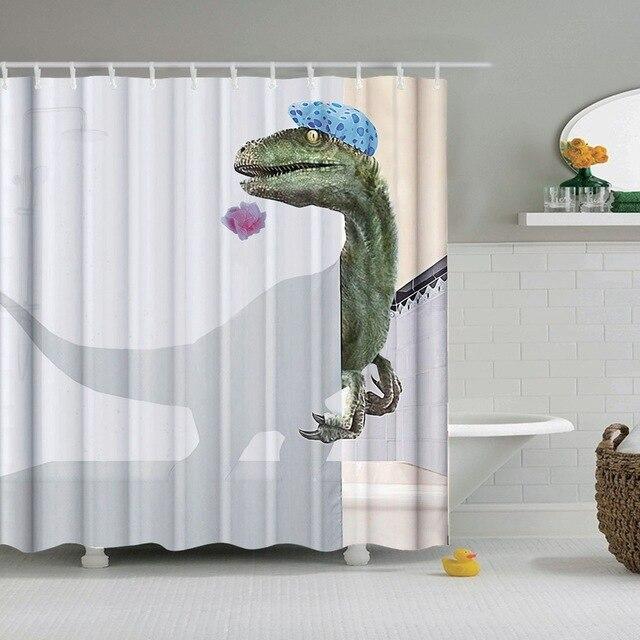 Dětský sprchový závěs s dinosaurem