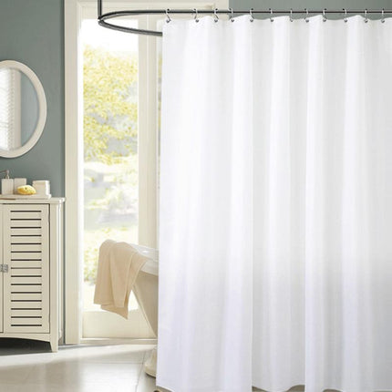 Bílý látkový sprchový závěs do koupelny