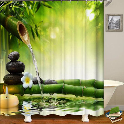 Sprchový závěs ve stylu Feng Shui