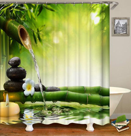 Sprchový závěs ve stylu Feng Shui