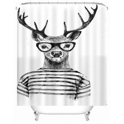 Hipsterský sprchový závěs s jelenem