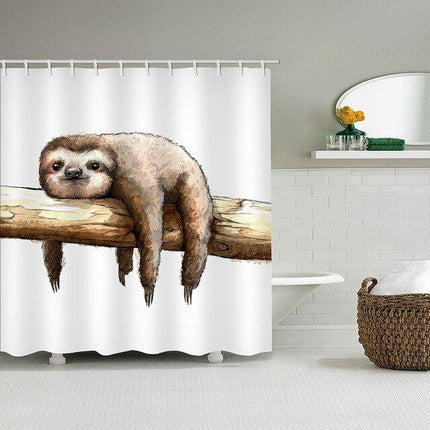 Sprchový závěs s motivem lenochoda