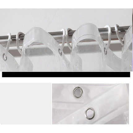 Základní průhledný plastový sprchový závěs