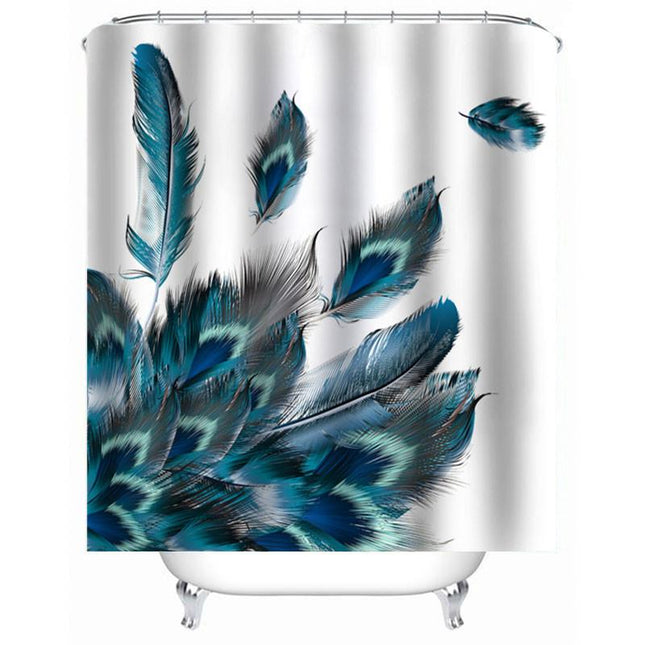 Sprchový závěs s motivem peří