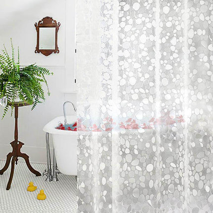 Průhledný PVC sprchový závěs