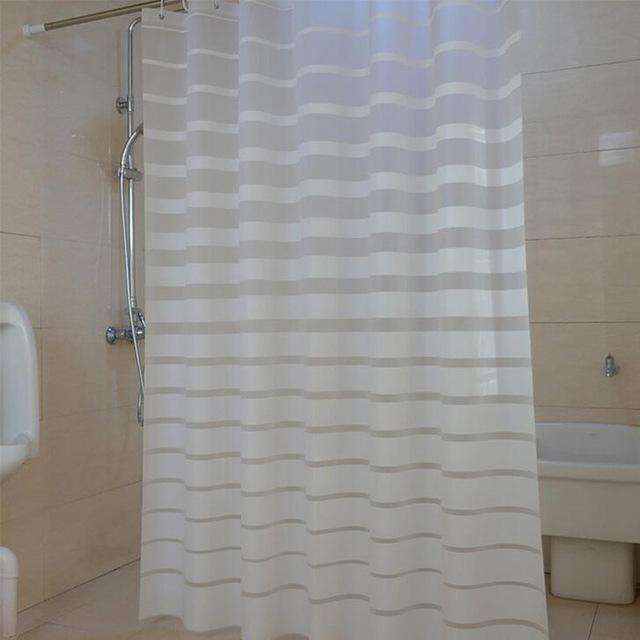 Designový pruhovaný sprchový závěs do vany