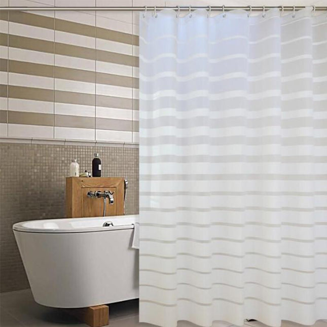 Designový pruhovaný sprchový závěs do vany
