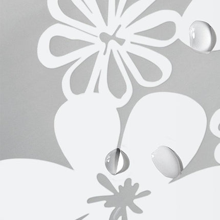 Poloprůhledný sprchový závěs s květy