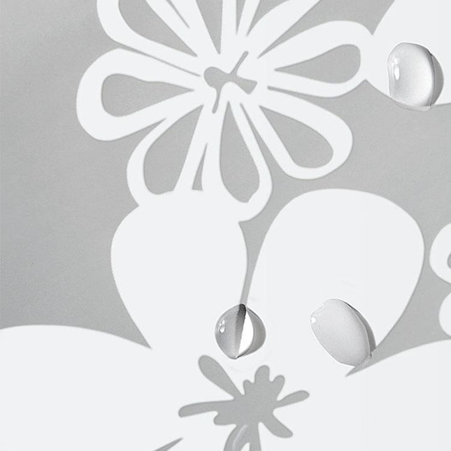 Poloprůhledný sprchový závěs s květy