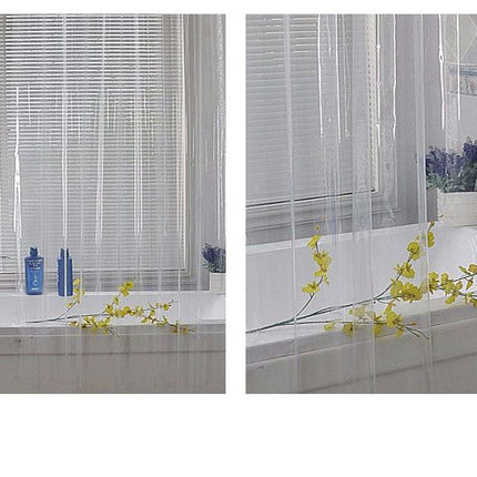 Průsvitný sprchový závěs do koupelny
