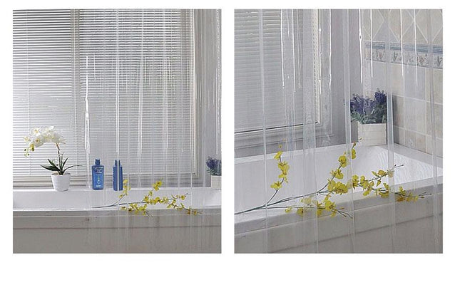 Průsvitný sprchový závěs do koupelny