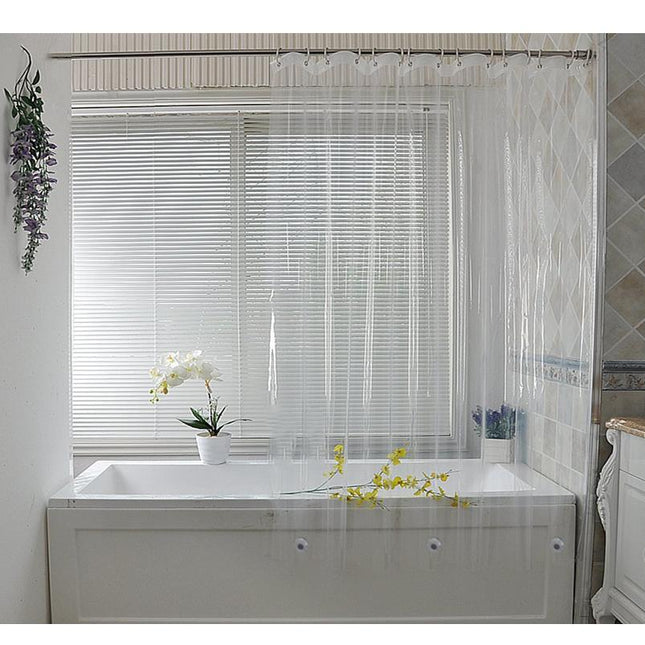 Průsvitný sprchový závěs do koupelny