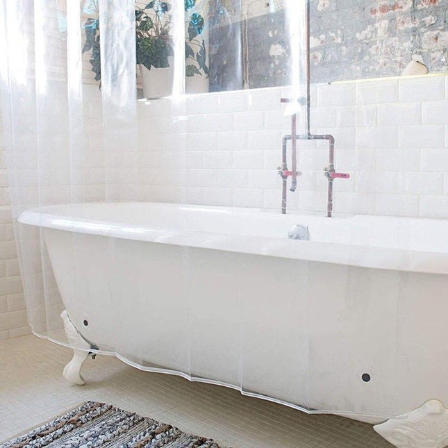 Průsvitný sprchový závěs do koupelny