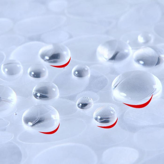 Průhledný sprchový závěs se vzorem