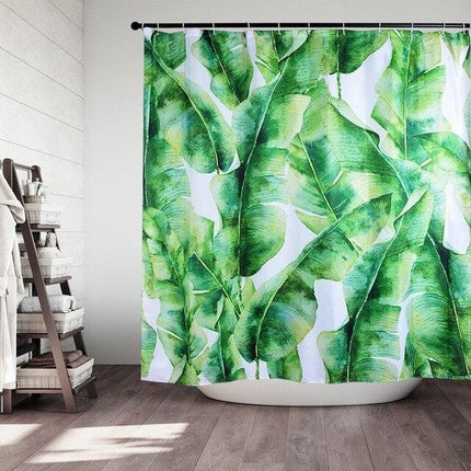 Sprchový závěs s rostlinným motivem