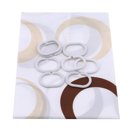 Sprchový závěs s kruhovým geometrickým vzorem