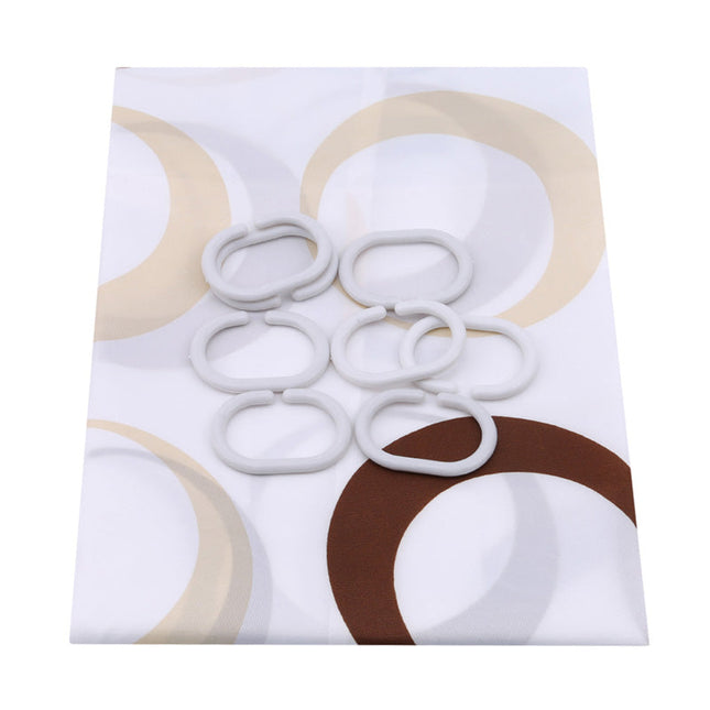 Sprchový závěs s kruhovým geometrickým vzorem